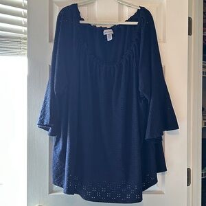 Catherine's 3x Eyelet Peasant Blouse